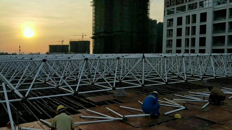 北京螺栓球网架安装现场